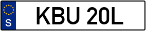 Trailer License Plate